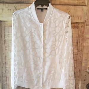 Insight White Bomber Jacket NWOT